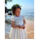Diana Special Occasion Dress with Forget Me Not Hand Smocking
